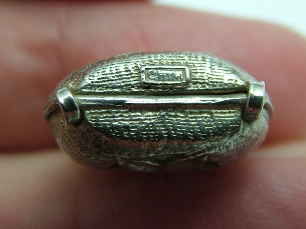 Vintage 1970's Silver Opening Handbag Charm Gun Inside Silver Charm - Sandy's Vintage Charms