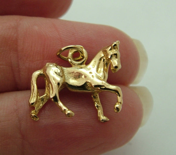 Vintage 1990's Solid 9ct Gold Horse Charm