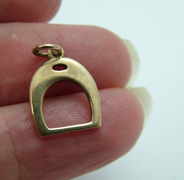 Small Vintage 1950's Solid 9ct Gold Stirrup Charm Gold Charm - Sandy's Vintage Charms