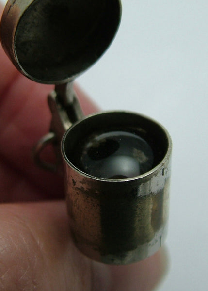 Antique c1920s Metal Magnifying Glass Charm or Fob Antique Charm - Sandy's Vintage Charms