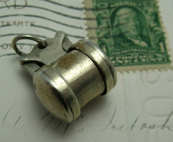 Antique c1920s Metal Magnifying Glass Charm or Fob Antique Charm - Sandy's Vintage Charms