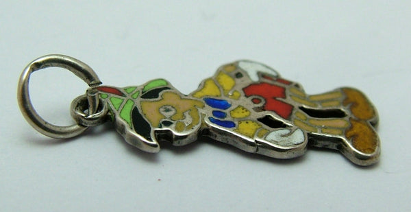 Vintage 1950's Silver & Enamel Pinocchio Charm Enamel Charm - Sandy's Vintage Charms