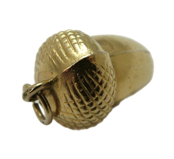 Vintage 1970's 9ct Gold Hollow Acorn Charm HM 1979 Gold Charm - Sandy's Vintage Charms