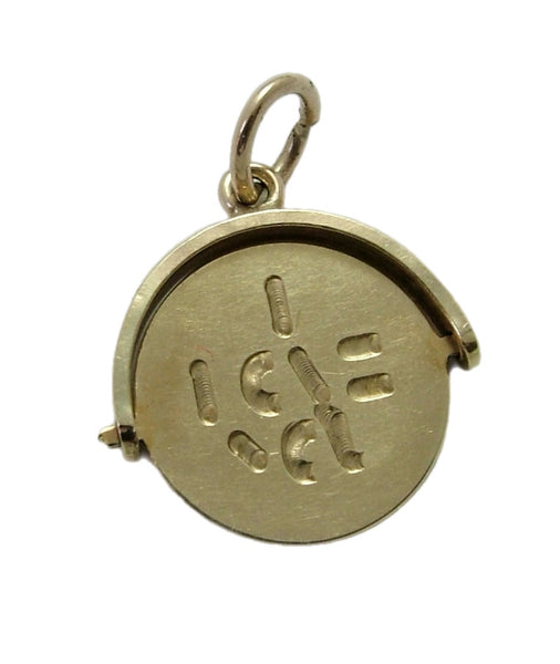 Vintage 1960's 9ct Gold “I Love You” Spinner Charm HM 1961 Gold Charm - Sandy's Vintage Charms