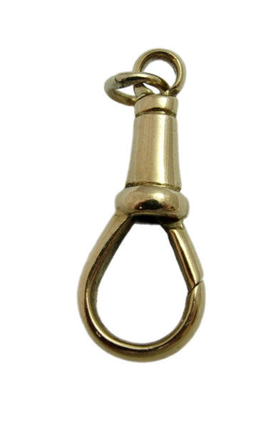 Vintage 1990's Solid 9ct Yellow Gold Dog Clip Fastener - For Hanging Fobs & Charms Gold Charm - Sandy's Vintage Charms