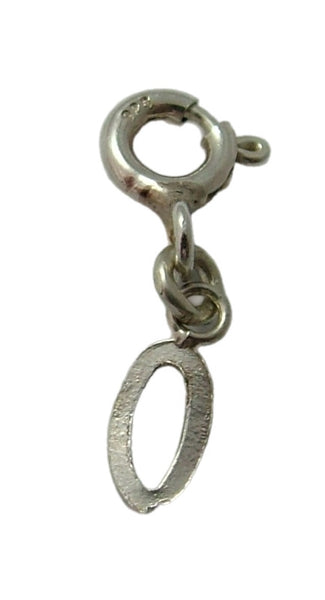Tiny Secondhand Sterling Silver Initial Letter Charms on Bolt Rings FULL ALPHABET AVAILABLE Silver Charm - Sandy's Vintage Charms