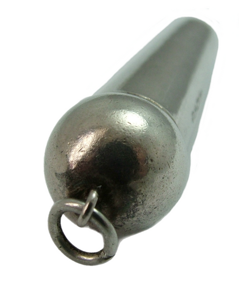 Large Antique Edwardian Charles Horner Silver Working Whistle Charm HM 1905 Antique Charm - Sandy's Vintage Charms