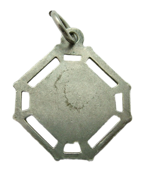 Vintage 1930’s Silver & Enamel Forget-me-not Flower Charm Enamel Charm - Sandy's Vintage Charms