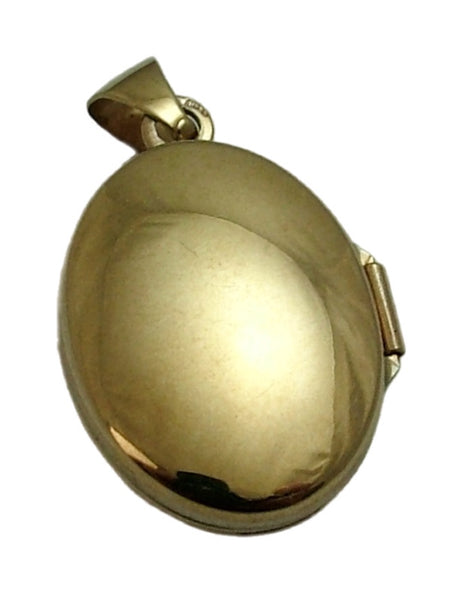 Modern Secondhand 9ct Gold & Blue Enamel Moon & Star Locket Charm