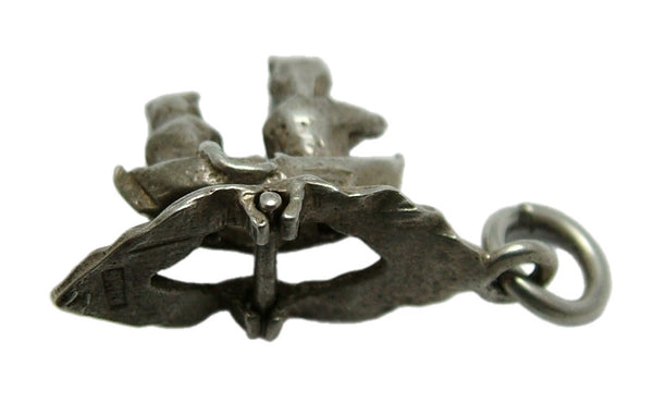 Vintage 1970's Silver CHIM Moving Owl & The Pussycat Boat Charm