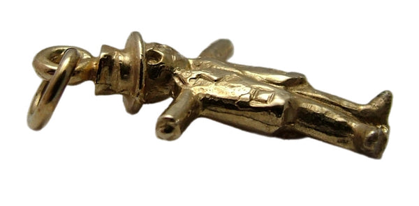 Vintage 1980's Solid 9ct Gold Scarecrow Charm HM 1989 Gold Charm - Sandy's Vintage Charms