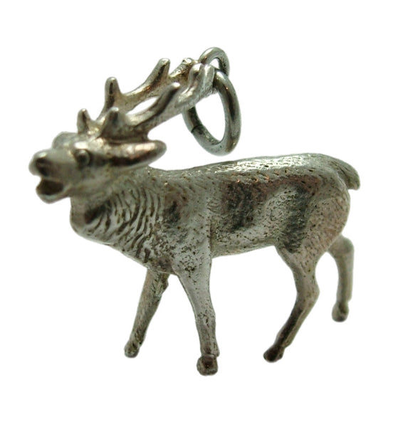 Large Vintage 1970's Solid Silver Stag Charm