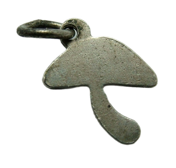 Small Vintage 1950's Silver & Red Enamel Lucky Toadstool Charm