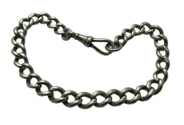 Vintage 1930's Solid Silver English Bracelet with Dog Clip HM 1933