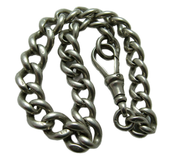 Vintage 1930's Solid Silver English Bracelet with Dog Clip HM 1933