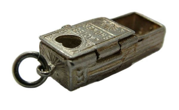 Vintage 1970's Silver Opening Ladies Shower Cubicle Charm Surprise Inside