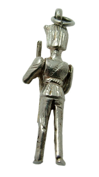 Large 1960's Silver Grenadier Guard Soldier Charm with Articulated Arms
