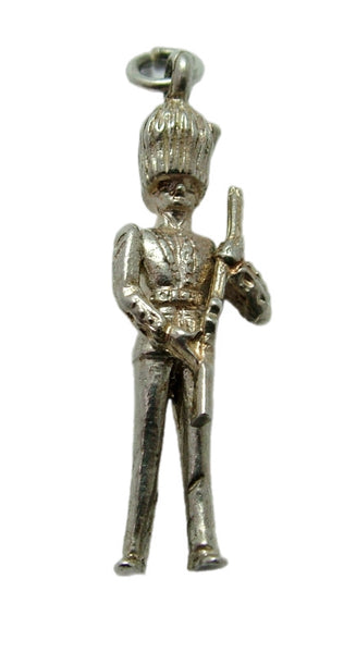 Large 1960's Silver Grenadier Guard Soldier Charm with Articulated Arms
