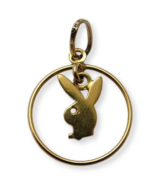 Vintage 1990's 9ct Gold Playboy Bunny Charm Gold Charm - Sandy's Vintage Charms
