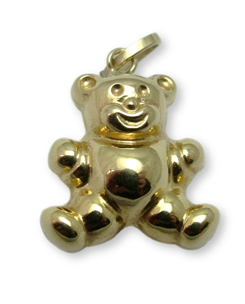 Vintage 1980's Italian Hollow 9ct Gold Teddy Bear Charm Gold Charm - Sandy's Vintage Charms
