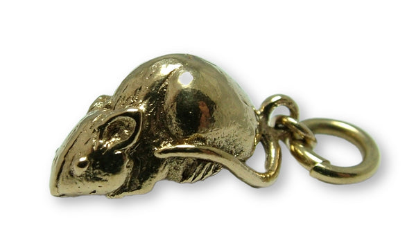 Heavy Vintage 1950's Solid 9ct Gold Mouse or Rat Charm HM 1957 Gold Charm - Sandy's Vintage Charms