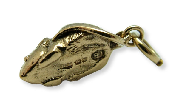 Heavy Vintage 1950's Solid 9ct Gold Mouse or Rat Charm HM 1957 Gold Charm - Sandy's Vintage Charms