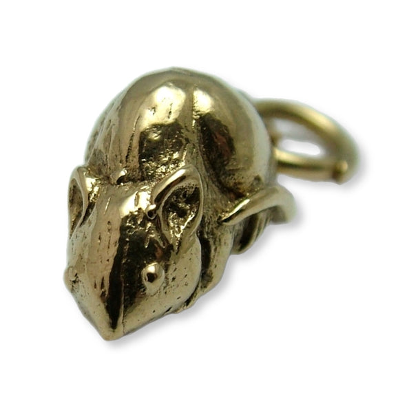 Heavy Vintage 1950's Solid 9ct Gold Mouse or Rat Charm HM 1957 Gold Charm - Sandy's Vintage Charms
