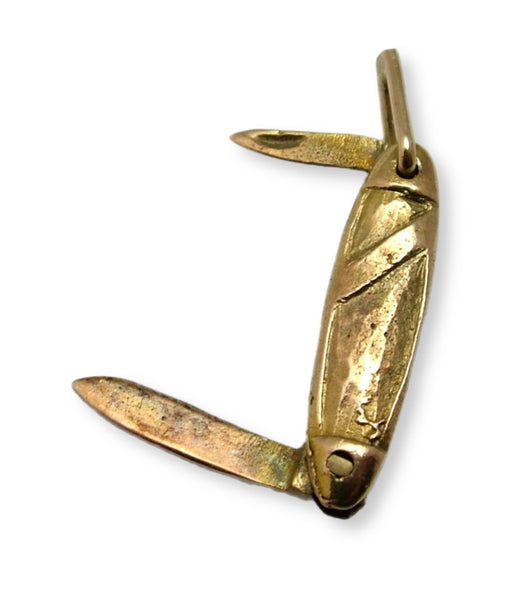 Vintage 1960’s 9ct Gold Opening Penknife Charm HM 1961 Gold Charm - Sandy's Vintage Charms