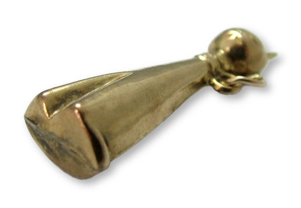 Tall Vintage 1970's 9ct Gold Hollow Cartoon Cat Charm HM 1973 Gold Charm - Sandy's Vintage Charms