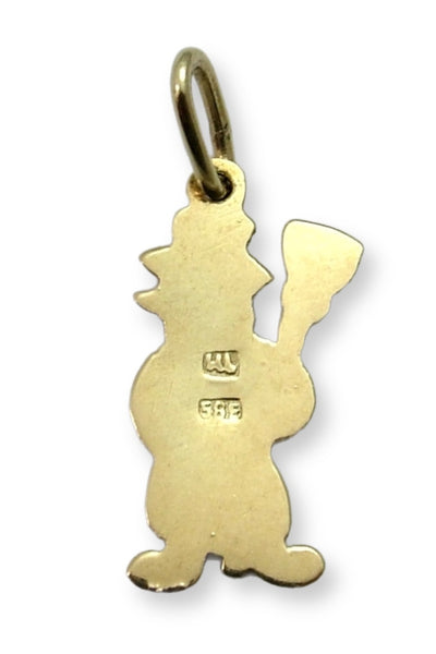 Vintage 1950's 14ct 14k Gold & Enamel Snowman Charm Gold Charm - Sandy's Vintage Charms