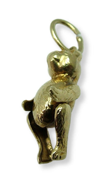 Vintage 1930's Hollow Articulated 14ct 14k Gold Teddy Bear Charm Gold Charm - Sandy's Vintage Charms