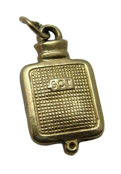 Small Vintage 1950's Hollow 9ct Gold Hot Water Bottle Charm