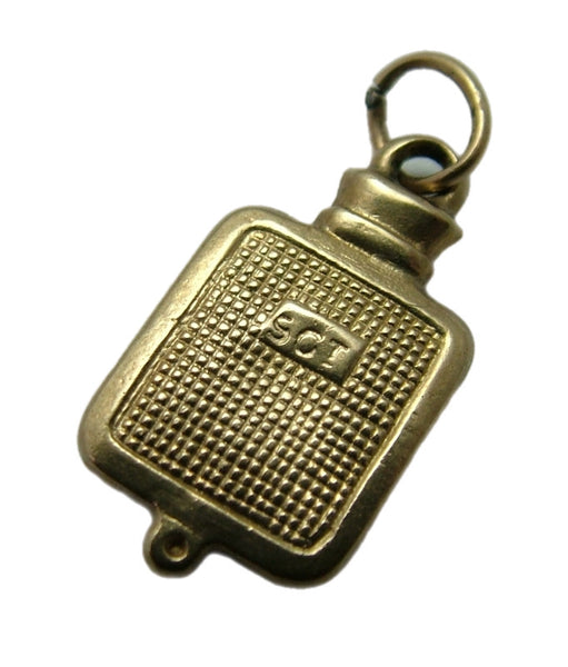 Small Vintage 1950's Hollow 9ct Gold Hot Water Bottle Charm