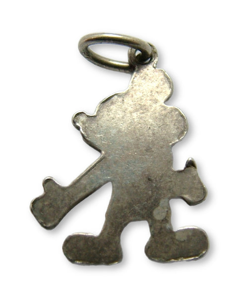 Vintage 1950's Silver & Enamel Mickey Mouse Charm Enamel Charm - Sandy's Vintage Charms