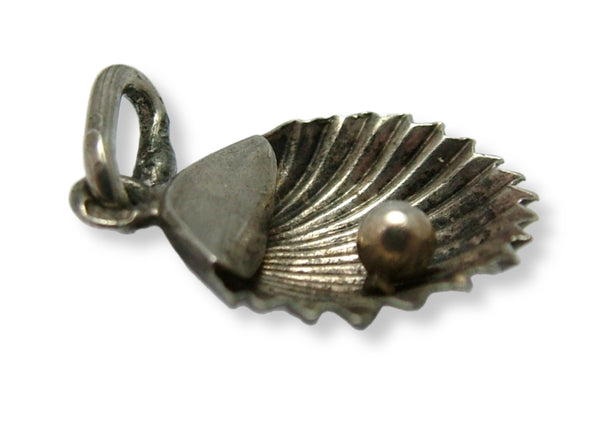 Antique Victorian Austro/Hungarian c1895 Silver Clam Shell Charm Antique Charm - Sandy's Vintage Charms