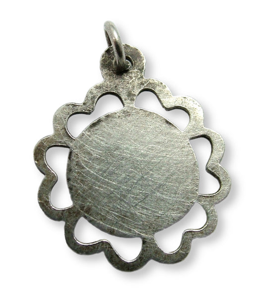 Vintage 1920's/30’s Silver & Enamel Lucky Toadstool Charm Enamel Charm - Sandy's Vintage Charms