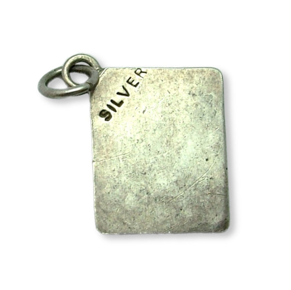 Vintage 1950's Silver Ace of Hearts Playing Card Charm Silver Charm - Sandy's Vintage Charms