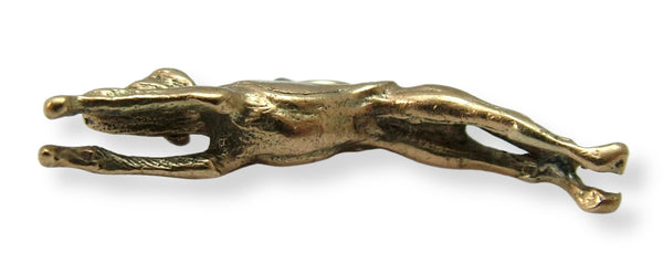Large Vintage 1970's Solid 9ct Gold Racing Greyhound Dog Charm HM 1978 Gold Charm - Sandy's Vintage Charms