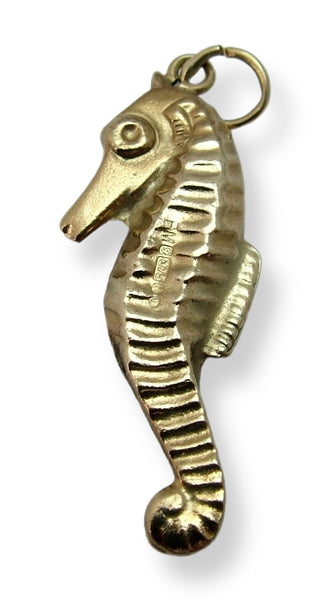Vintage 1960's Hollow 9ct Gold Seahorse Charm HM 1964 Gold Charm - Sandy's Vintage Charms