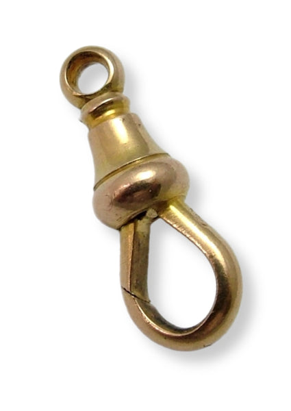 Antique Victorian c1900 Solid 15ct Yellow Gold Dog Clip Fastener - For Hanging Fobs & Charms Antique Charm - Sandy's Vintage Charms
