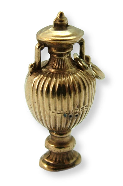 Vintage 1970’s Hollow 9ct Gold Amphora Type Vase Charm HM 1977 Gold Charm - Sandy's Vintage Charms