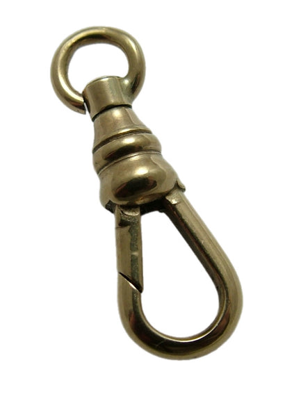 Vintage 1990's Solid 9ct Gold Swivel Dog Clip Fastener - For Hanging Fobs & Charms