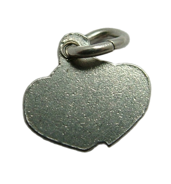 Tiny Vintage 1950's Silver & Red Enamel Double Heart Charm Enamel Charm - Sandy's Vintage Charms