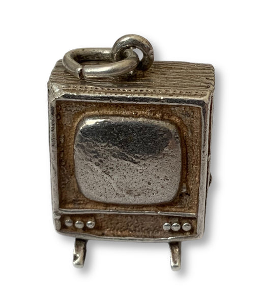 Vintage 1960’s Silver Television Charm Silver Charm - Sandy's Vintage Charms