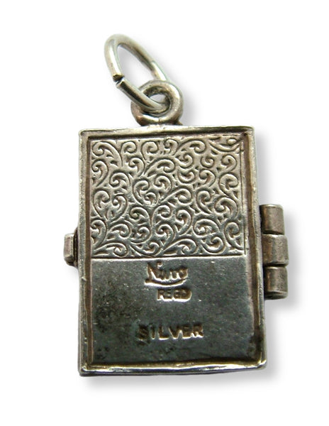 Vintage 1960's Silver Opening Nuvo Passport Charm Papers Inside Silver Charm - Sandy's Vintage Charms