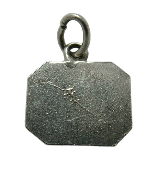 Small Vintage 1950's Silver Lucky Number 13 Street Sign Charm