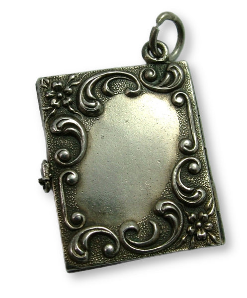 Antique Edwardian German Miniature Silver “Friendship” Book Charm Dated 1904 Antique Charm - Sandy's Vintage Charms