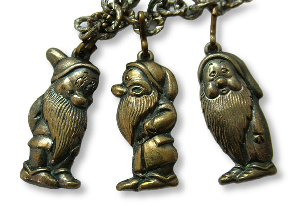 Vintage 1940's/50’s Metal Snow White & The Seven Dwarfs Charm Bracelet 1920s-1950s Charm - Sandy's Vintage Charms