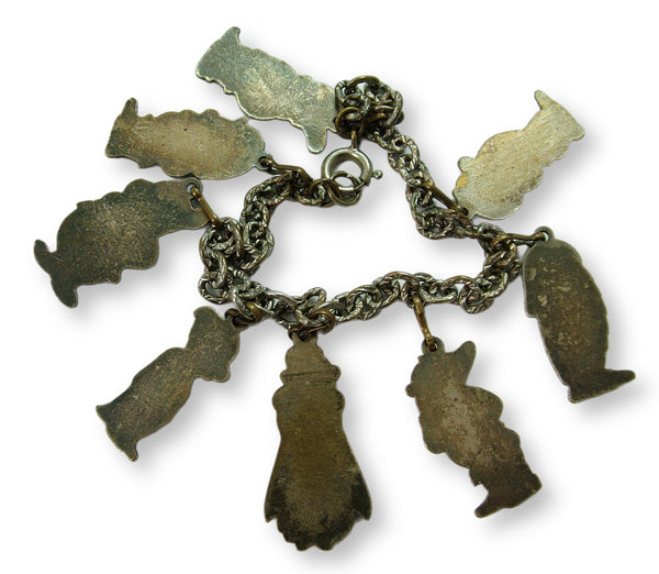 Vintage 1940's/50’s Metal Snow White & The Seven Dwarfs Charm Bracelet 1920s-1950s Charm - Sandy's Vintage Charms