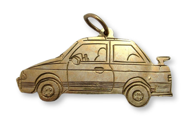 Large Vintage 1980's Flat 9ct Gold Ford Escort XR3i Car Charm or Pendant Gold Charm - Sandy's Vintage Charms